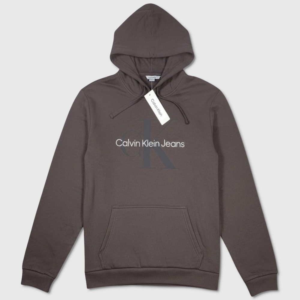 Calvin Klein Pullover Graphic Hoodie - NWT Mens Large - Chocolate - #48614-E3